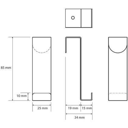 Крючок Bemeta Neo 101106155 Хром матовый Крючок Bemeta Neo 101106155 Хром матовый