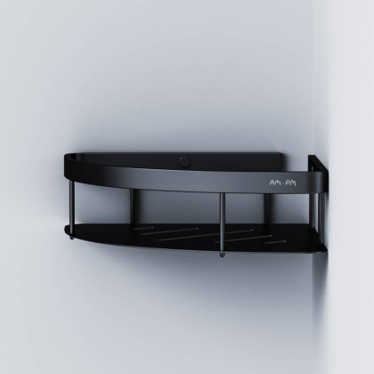 A7454122 Sense L Полка для душа угловая, черный A7454122 Sense L Полка для душа угловая, черный