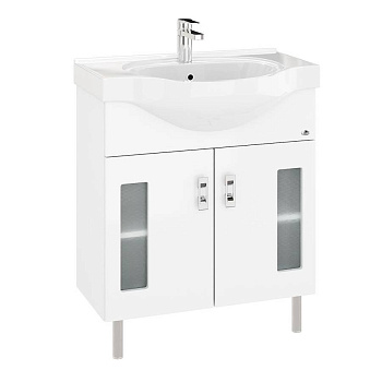 Тумба Onika Кристалл 70 напольная, белая (ум. Erica 70) Тумба Onika Кристалл 70 напольная, белая (ум. Erica 70)