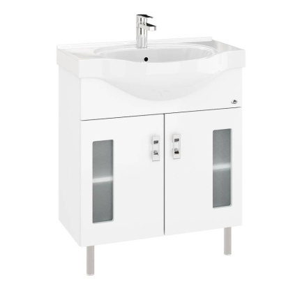 Тумба Onika Кристалл 70 напольная, белая (ум. Erica 70) Тумба Onika Кристалл 70 напольная, белая (ум. Erica 70)