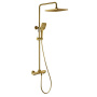 Душевая стойка Next VSFS-1N1TBG термостатическая, брашированное золото