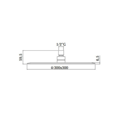 Верхний душ Paffoni Zanzibar ZSOF096CR хром Верхний душ Paffoni Zanzibar ZSOF096CR хром