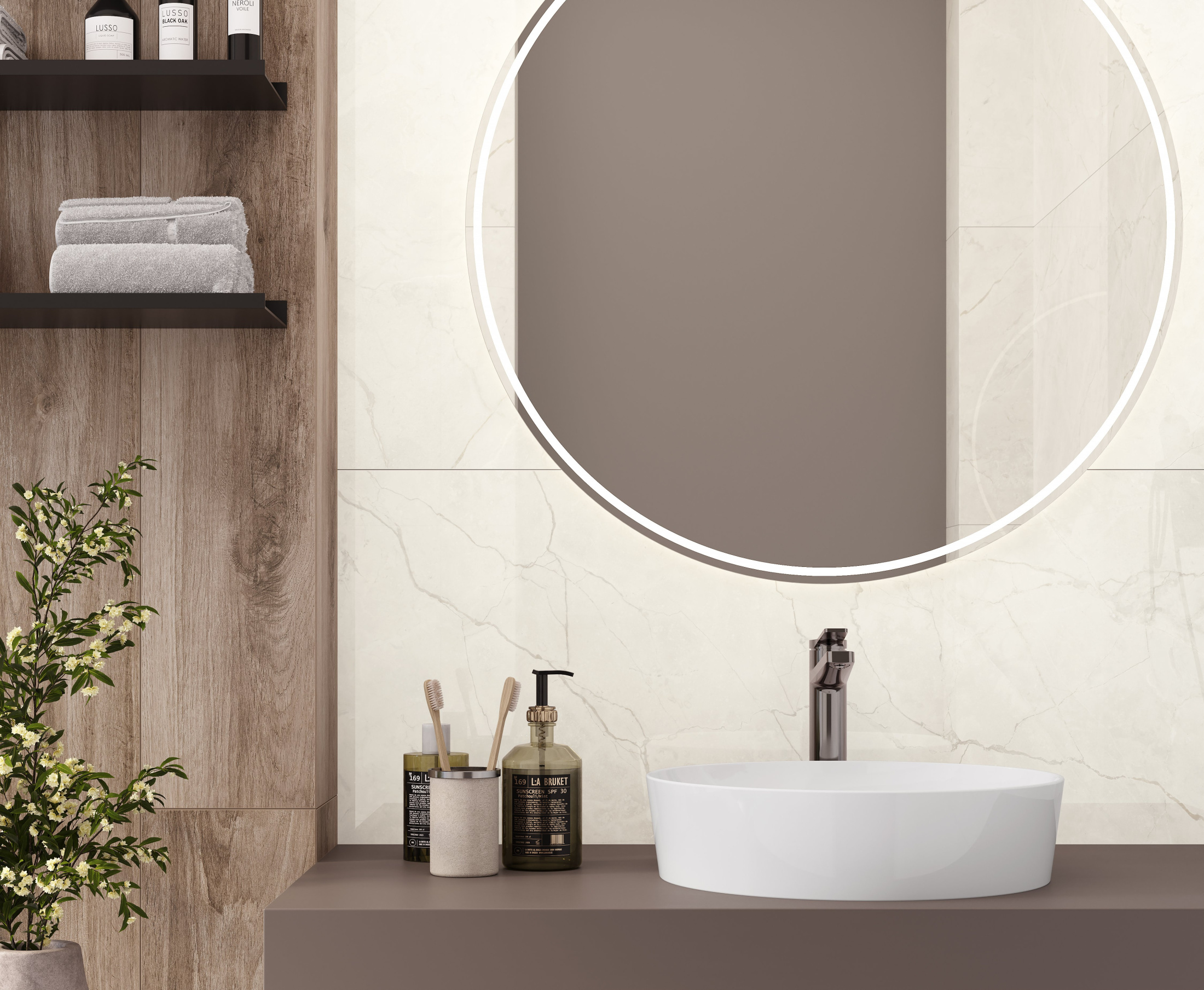 Connect Marfil Керамогранит светло-бежевый SG50002722R 60х119,5 полированный