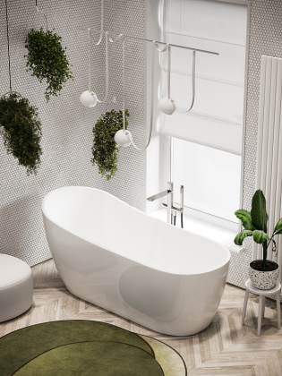 Ванна Perla акриловая отдельностоящая, арт. FB06