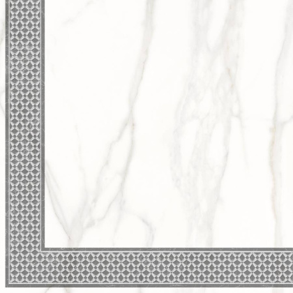 7346-0004-1001 Декор кер. Каррара Нова_LB Бел. 45*45 _декор 2_ 1 \4