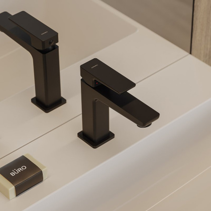 Смеситель для умывальника OMNIRES PARMA PM7410BL (черный BLM)