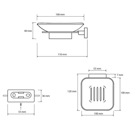 Мыльница Bemeta Niki 153108022 Хром