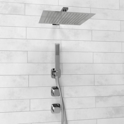 A8651.312.090.118.326.087.103  Встраиваемый комплект для душа с верхней душевой насадкой и лейкой