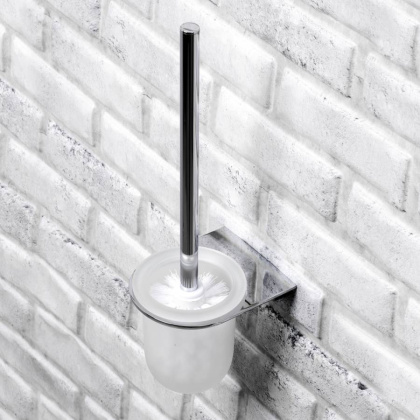 Щетка для унитаза подвесная Kammel, 10,5х37,8х13,2 см, хром, K-8327