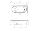 Акриловая ванна Creto Solly 170х70 см 18-17070