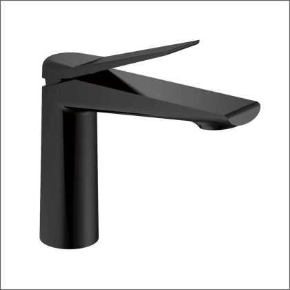 Смеситель для раковины латунь, черный S8401H