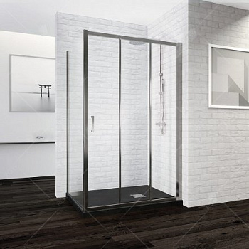 Душевой уголок RGW РА-73, 06087399-11, 90 х 90 см, стекла прозрачные, профиль хром