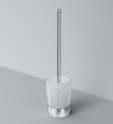 Стойка с туалетной щеткой Sensation, 10,6х44,8х10,6 см, белая, A3033200