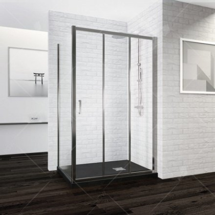 Душевой уголок RGW РА-73, 06087399-11, 90 х 90 см, стекла прозрачные, профиль хром