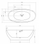 Акриловая ванна Abber 165х80 AB9207MB