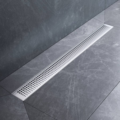 W01SC-P11-080-01SB MasterFlow Трап для душа линейный универс затвор Cut Gradient 80см цвет сталь мат