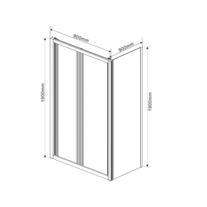 Душевой уголок Garda VSR-1G9090CL, 900*900, хром, стекло прозрачное Душевой уголок Garda VSR-1G9090CL, 900*900, хром, стекло прозрачное