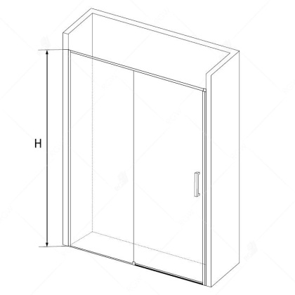 Душевая дверь RGW Stilvoll SV-13 100 06321310-11 профиль Хром стекло прозрачное