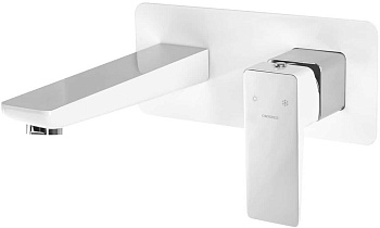 Смеситель для умывальника скрытого монтажа OMNIRES PARMA PM7415CRB (хром/белый)