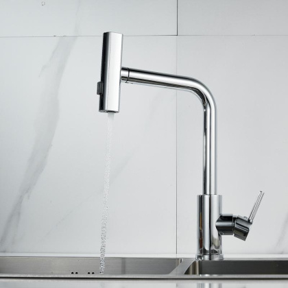 Смеситель для кухни с выдвижной лейкой Shevanik S263 S263