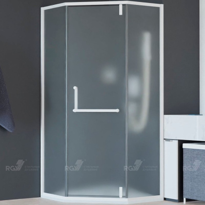Душевой уголок RGW Hotel HO-084W 100х100 350608400-25 профиль Белый стекло матовое-сатинат Душевой уголок RGW Hotel HO-084W 100х100 350608400-25 профиль Белый стекло матовое-сатинат