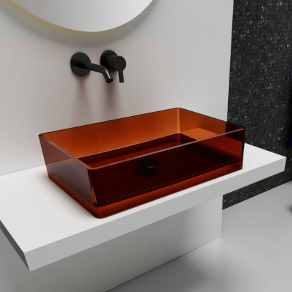 Раковина накладная прозрачная ABBER Kristall AT2803Opal Раковина накладная прозрачная ABBER Kristall AT2803Opal