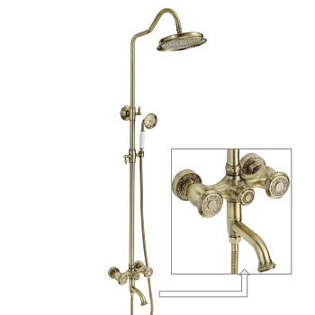 Душевая система латунь бронза R3036Q Душевая система латунь бронза R3036Q