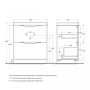 Раковина из искусственного камня BelBagno BB700/450-LV-ART-AST-NERO Раковина из искусственного камня BelBagno BB700/450-LV-ART-AST-NERO