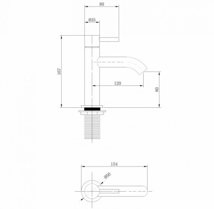 Смеситель для раковины Abber Wasser Kreis AF8110G золото матовое Смеситель для раковины Abber Wasser Kreis AF8110G золото матовое