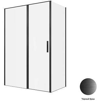 Душевой уголок Allen Brau Priority 140x80 3.31036.BBA + 3.31042.BBA черный браш Душевой уголок Allen Brau Priority 140x80 3.31036.BBA + 3.31042.BBA черный браш