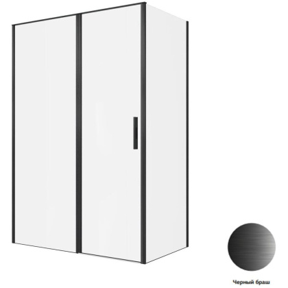 Душевой уголок Allen Brau Priority 140x80 3.31036.BBA + 3.31042.BBA черный браш Душевой уголок Allen Brau Priority 140x80 3.31036.BBA + 3.31042.BBA черный браш