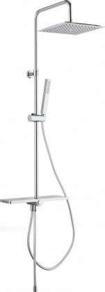 Душевая стойка Aquanet Pragmatic S AF430-70-S-C, с полочкой Душевая стойка Aquanet Pragmatic S AF430-70-S-C, с полочкой