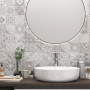 Вставка Dover Patchwork Ivory W\DEC M 25х75 NR Satin 1 Вставка Dover Patchwork Ivory W\DEC M 25х75 NR Satin 1