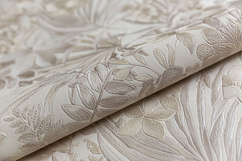 Обои виниловые Джангл мотив, бежевый Обои виниловые Джангл мотив, бежевый