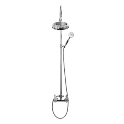 DIAMOND-CD-01-Sw Душевая стойка со смесителем Исполнение: Хром, Ручки: Swarovski  DIAMOND-CD-01-Sw Душевая стойка со смесителем Исполнение: Хром, Ручки: Swarovski