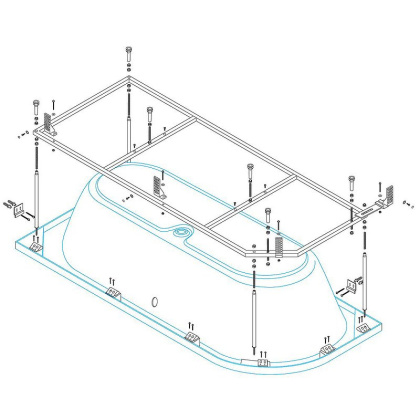 Металлический каркас CEZARES METAURO CORNER-MF