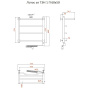 Полотенцесушитель Лотос эл ТЭН 1 П 60*50 (ЛЦ28)