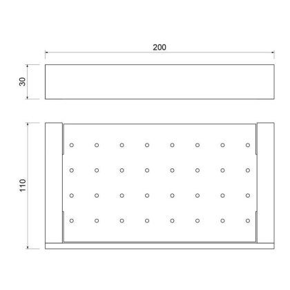 Полка Timo Petruma 15222/17 золото матовое Полка Timo Petruma 15222/17 золото матовое