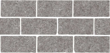 Бордюр Роверелла пепельный мозаичный  34,5х14,7