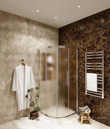 Душевой уголок Agger A01-080MCR_G без поддона 80х80, стекло матовое