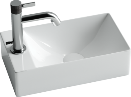 Умывальник подвесной прямоугольный (отверстие под смеситель L) Element 375*215*100мм