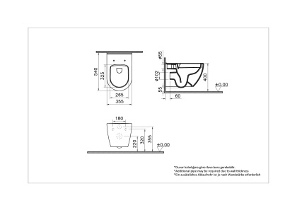 Подвесной унитаз Mia Round SmoothFlush, безободковый Подвесной унитаз Mia Round SmoothFlush, безободковый
