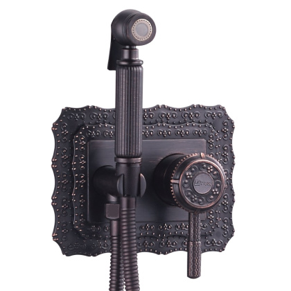 Смеситель Lemark Jasmine LM6619ORB с гигиеническим душем, встраиваемый Смеситель Lemark Jasmine LM6619ORB с гигиеническим душем, встраиваемый