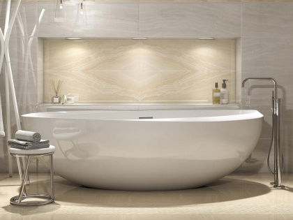 Бордюр SPA011R Контарини беж обрезной 30*2,5 (уп/27шт), шт