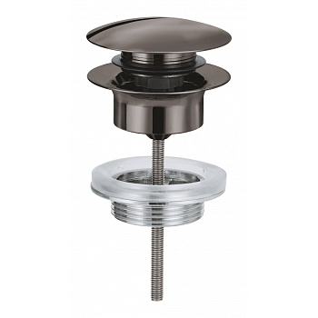 Донный клапан для раковины GROHE, темный графит глянец (65807A00) Донный клапан для раковины GROHE, темный графит глянец (65807A00)