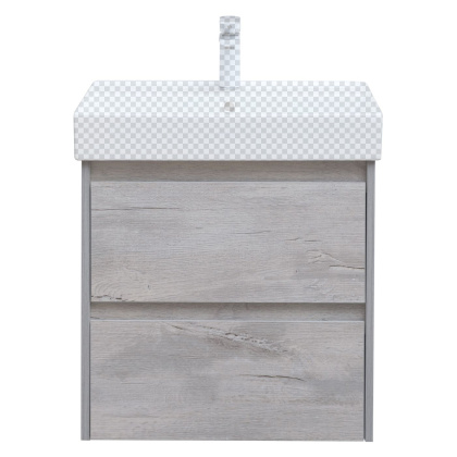 Тумба под раковину Aquanet Nova Lite 60 дуб белый (2 ящика)