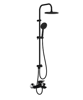 408771430 Origin Bit, набор 2 в 1: смес.  Для ванны/душа, душ система, шт, Черный.