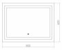 Зеркало Creto Amelia 80х60 Зеркало Creto Amelia 80х60