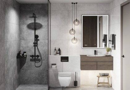 Керамогранит Meissen Keramik Ideal светло-серый ректификат 44,8x89,8 A16666