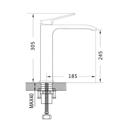 Смеситель для раковины Shevanik S41T S4111T
